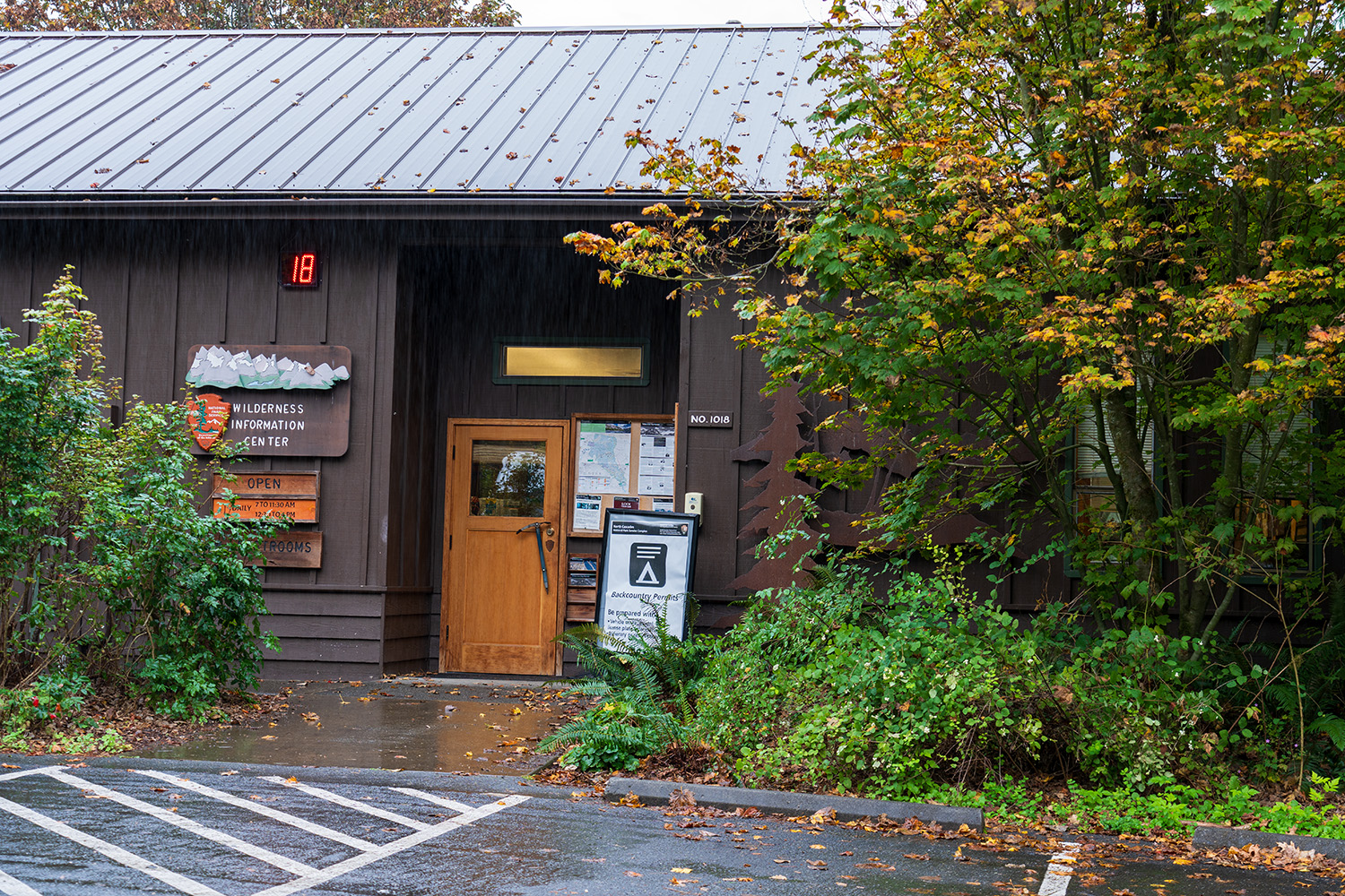 picking up permits for north cascade sahale arm hike