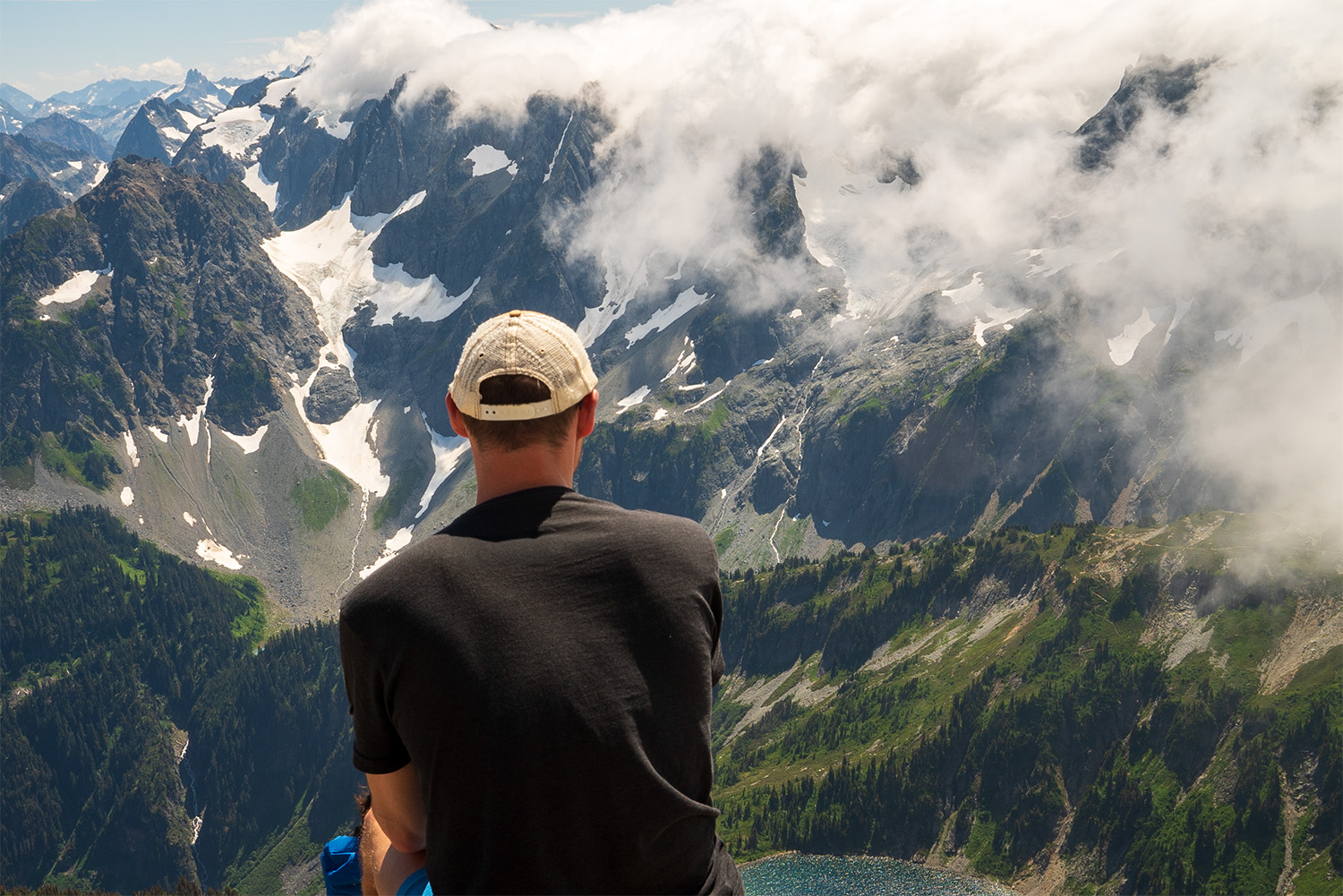 view from sahale glacier camp