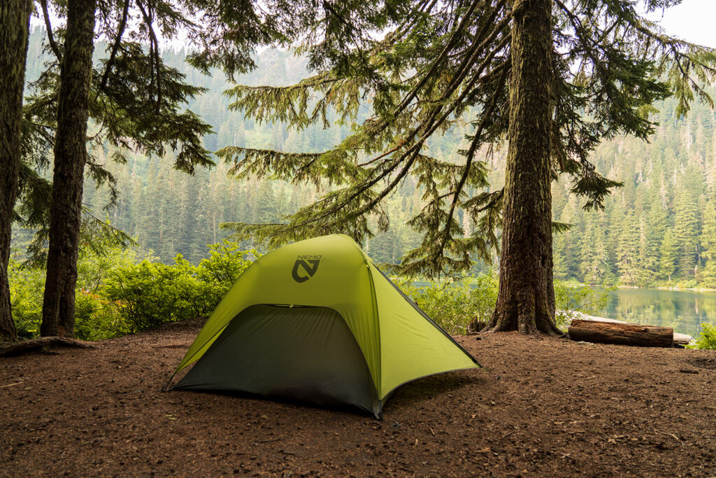 campsite at bertha may lake