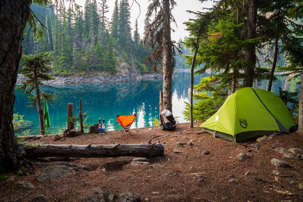 camping options at lake constance olympic national park