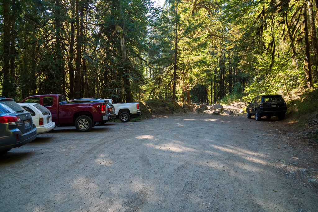 Dosewallips trailhead, lake constance trailhead, parking