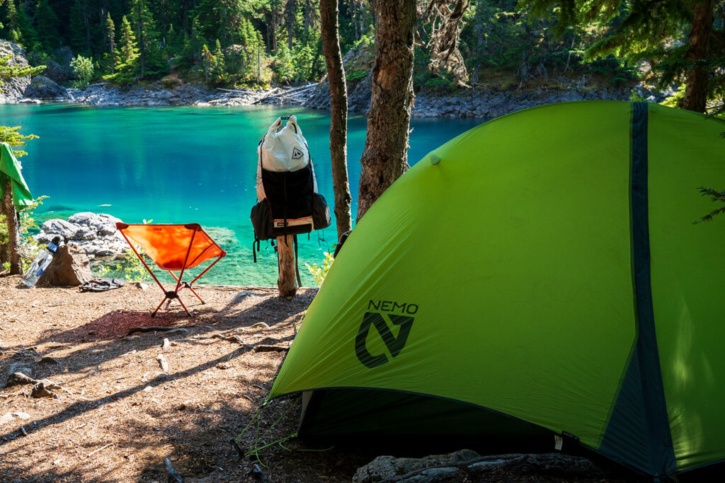 camping options at lake constance olympic national park