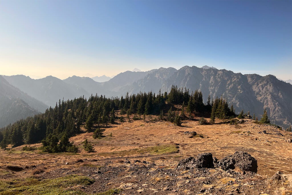 camping near summit on mount townsend olympic