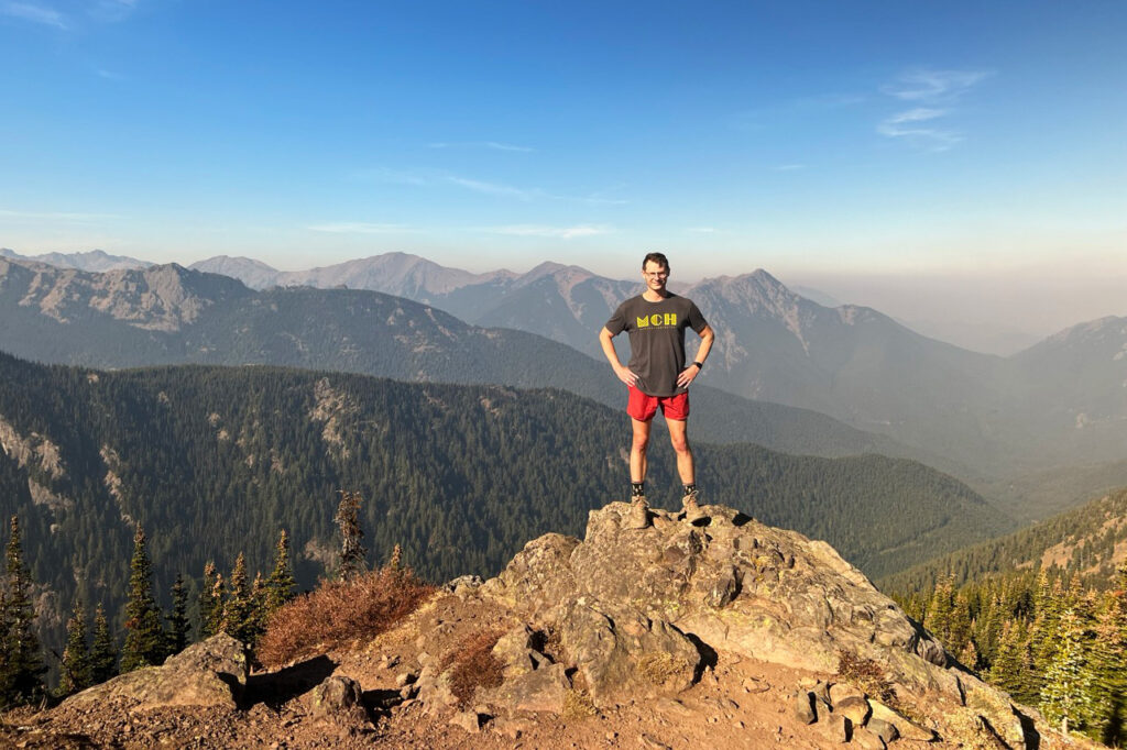 views from the summit of mount townsend