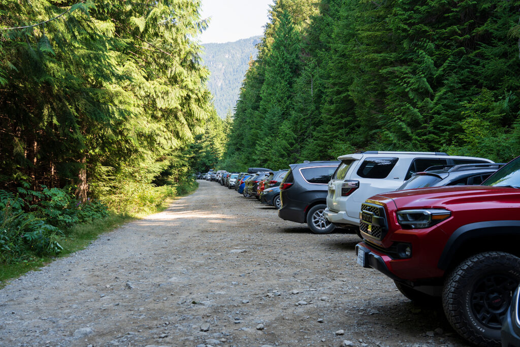trailhead parking as vesper peak parking