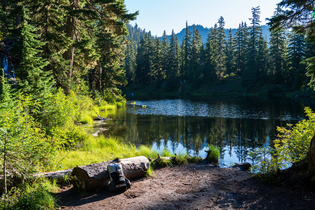 hope lake campsite thunder mountain lakes pct trail