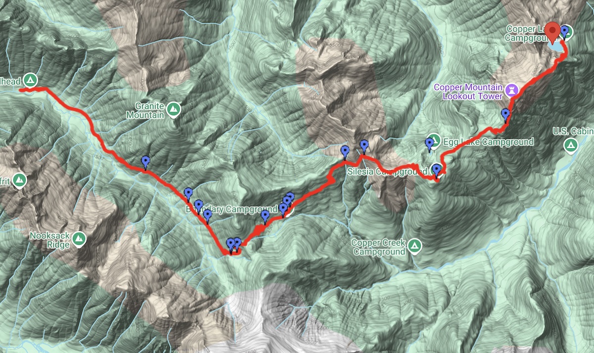 Copper Ridge to Copper Lake