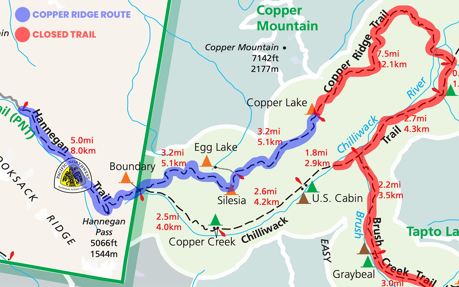 Copper Ridge to Copper Lake